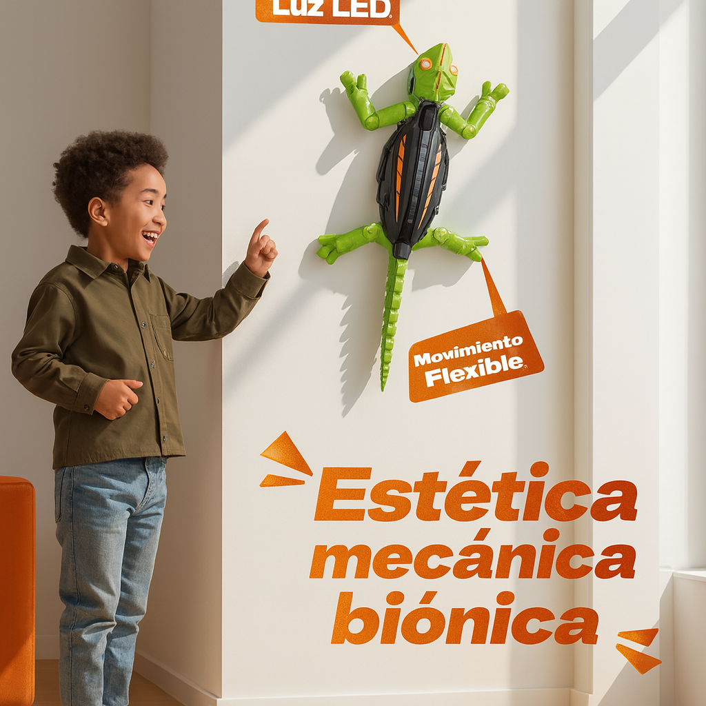 Wall-climbing lizard